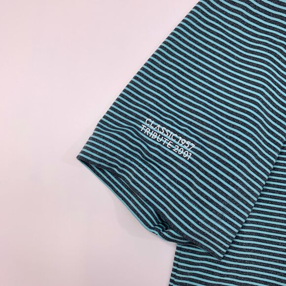 Under Armour Polo Shirt Mens L Large Multi Striped Loose HeatGear Otsego Club - Picture 6 of 11